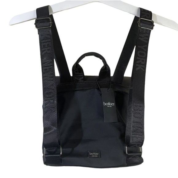Botkier New York Trigger Black Bag Mini Backpack Black Nylon - Picture 2 of 12